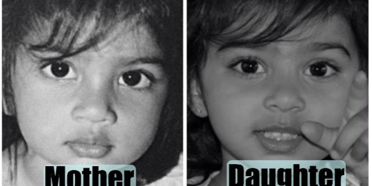 Pictures of their kids at the same age (1)