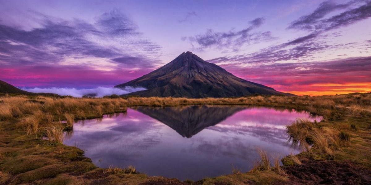 Choice Hotels TravelGrammer - Sunset Shot of Mt Taranaki by Jordan McInally