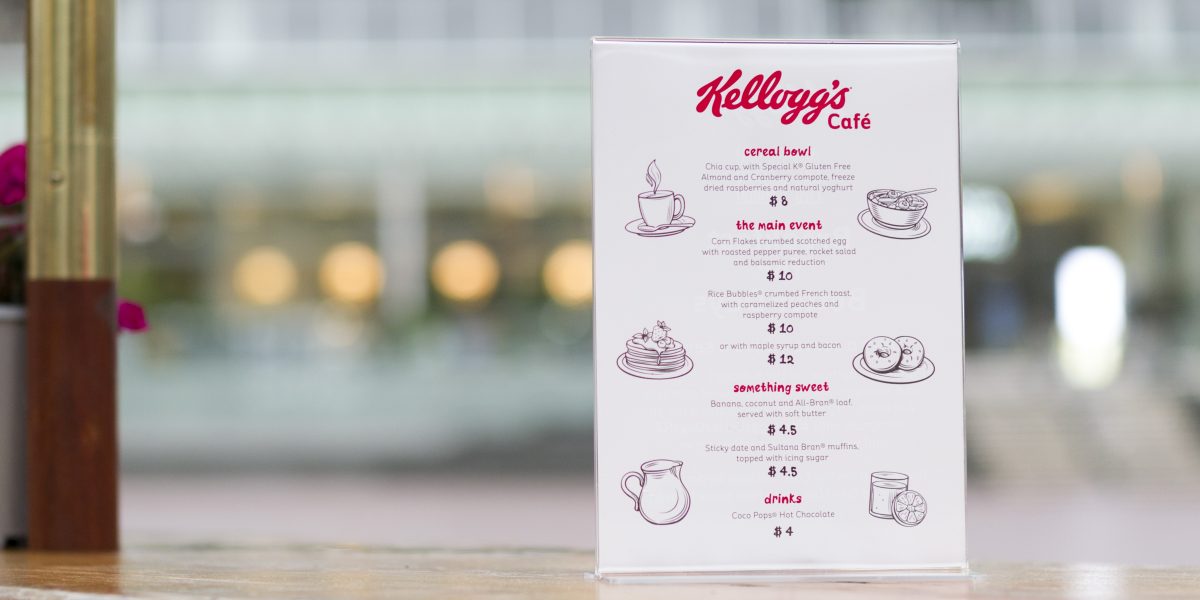 Kellogg's Cafe Menu at Aotea Square