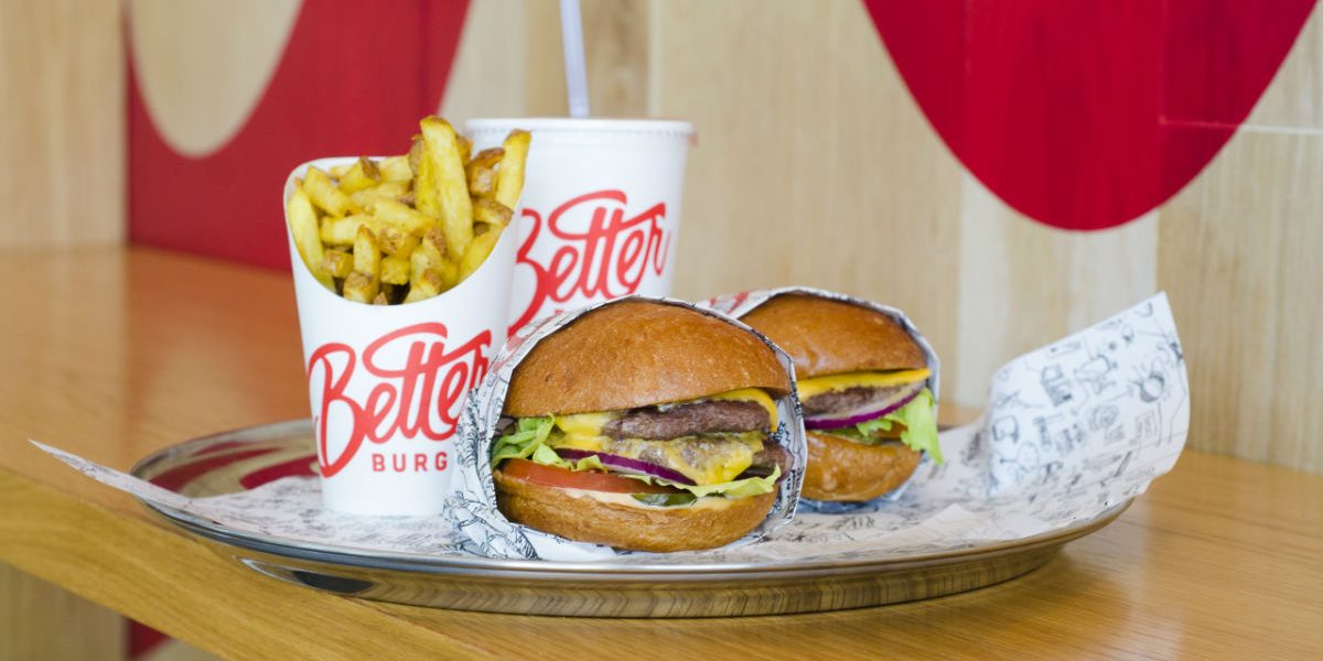 Better Burger Mt Eden is putting its rubbish where your mouth is this Earth Day April 22nd - Better Burger double cheeseburgers fries and drink